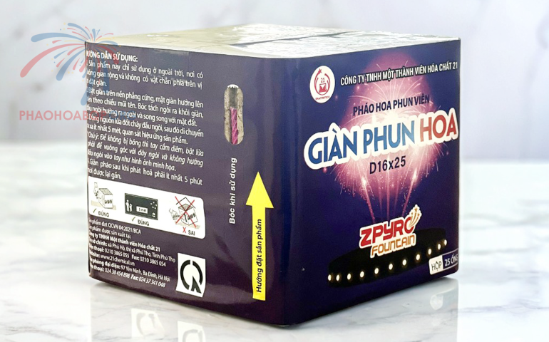 Pháo Hoa Giàn Phun Hoa Z121